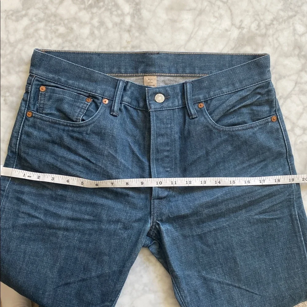 RRL Ralph Lauren Selvedge Sanforized Low Straight Denim Jeans - Picture 10 of 17